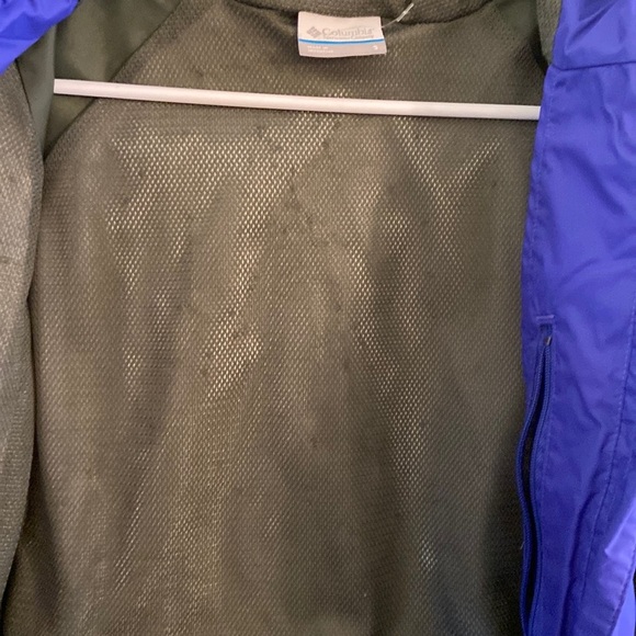 Columbia Omni Tech Water Resistant Rain Jacket Women’s S Blue & Gray EUC - Picture 7 of 16